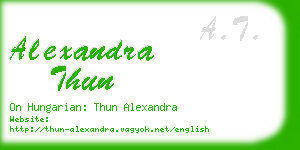 alexandra thun business card